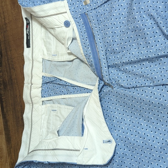 Ralph Lauren RLX Shorts Golf Performance Flat Front Size 34x7" Inseam in Blue - Picture 5 of 7